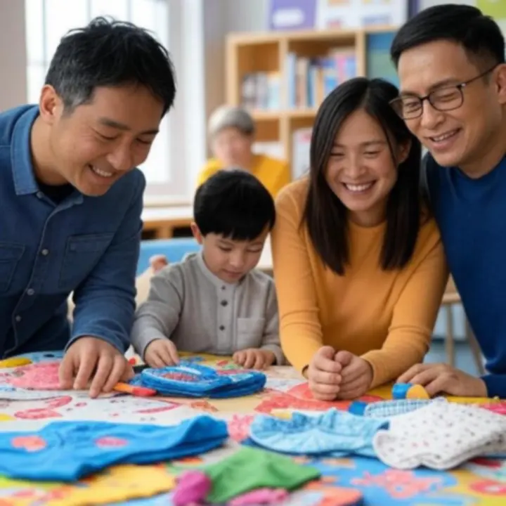 Założyciele PlayTimeHubPL pracujący nad kolorowymi produktami dla dzieci