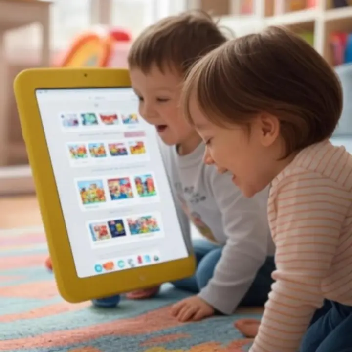 Radosny, kolorowy interfejs sklepu PlayTimeHubPL prezentujący zabawki i produkty dla dzieci